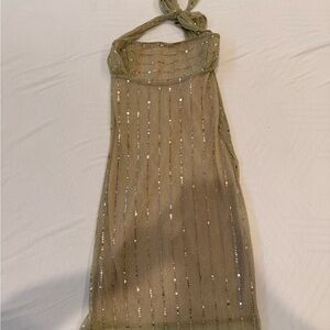 Lucy in the Sky Shimmering Gold Dress